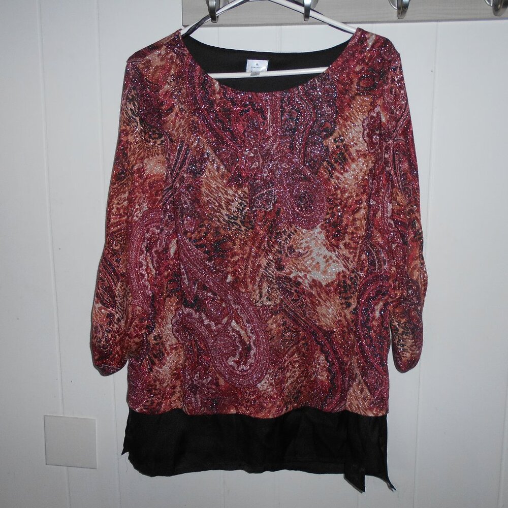 Colorful Top- Size 1X-New by Dress Barn